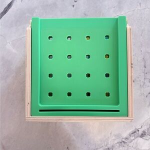 LOVEVERY Green Wooden Toy Box